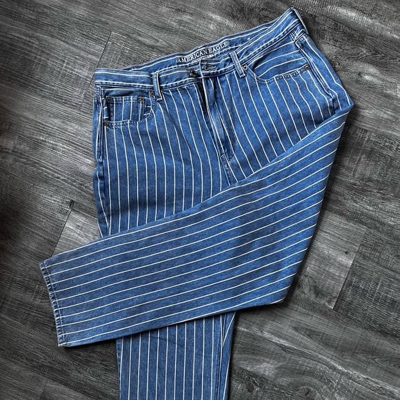 Striped Blue Jeans - Picture 7 of 7